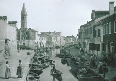 Blick auf einen Kanal von Italian Photographer